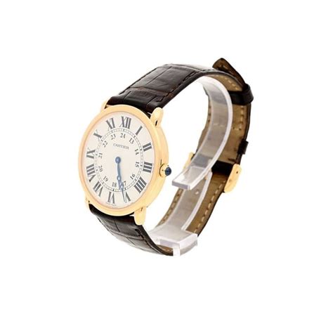 second hand gold cartier watch|second hand cartier watches men.